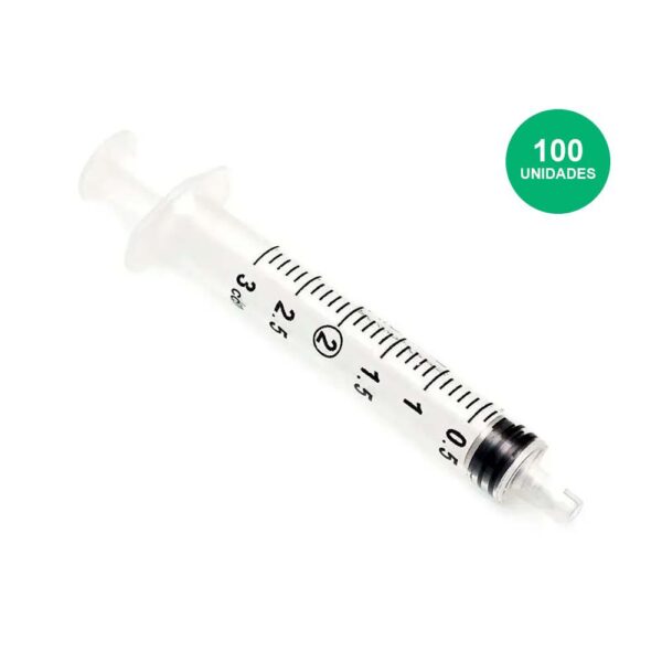 Jeringas Descartables sin Aguja de 3 ml